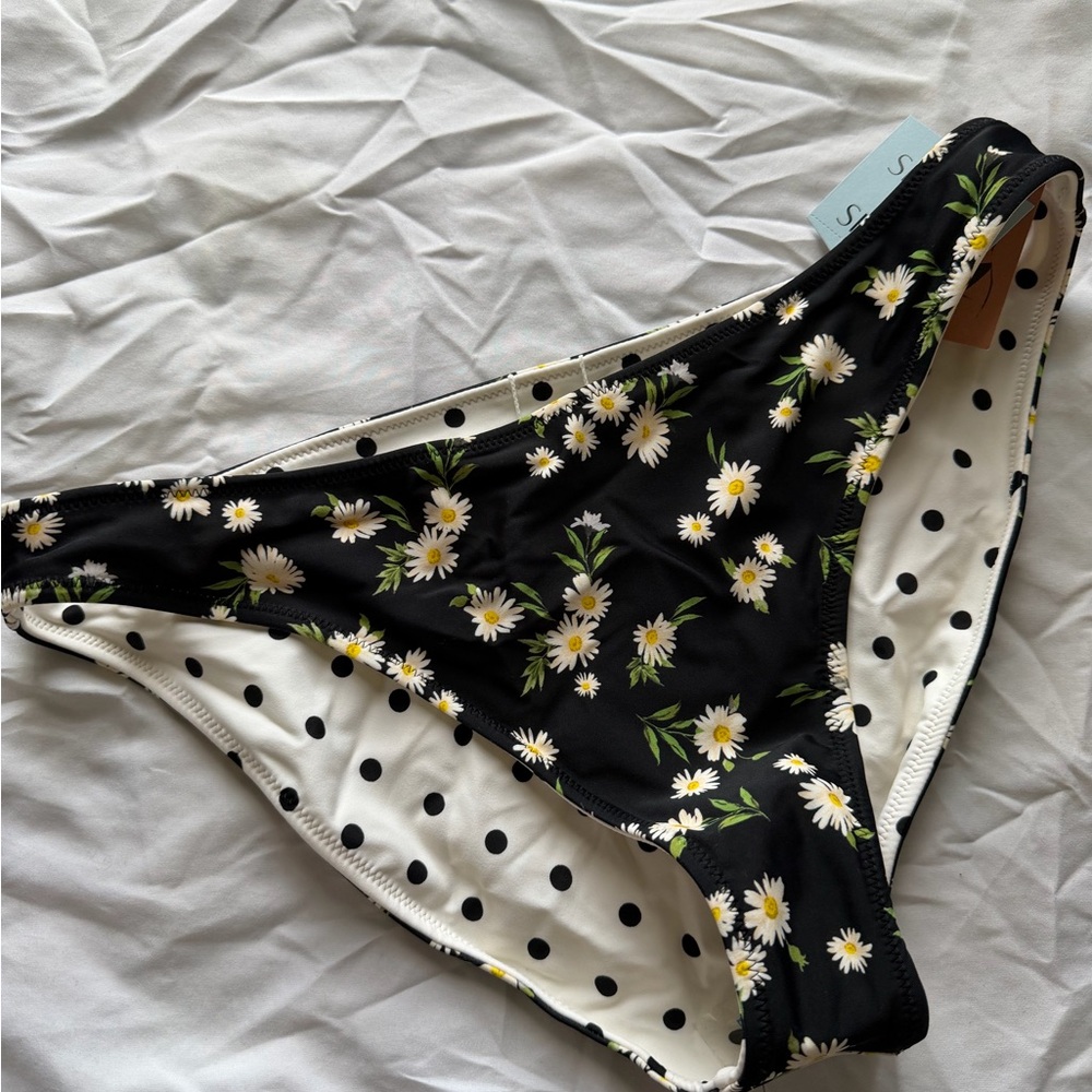 Polka Dot and Daisy Bikini Bottoms